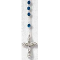 Silver Chain w/Sapphire Beads Rosary
